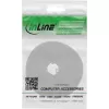 Kabelių juosta lipni juosta InLine 10 m × 16 mm balta — daugkartinė užsegama kabelių juosta