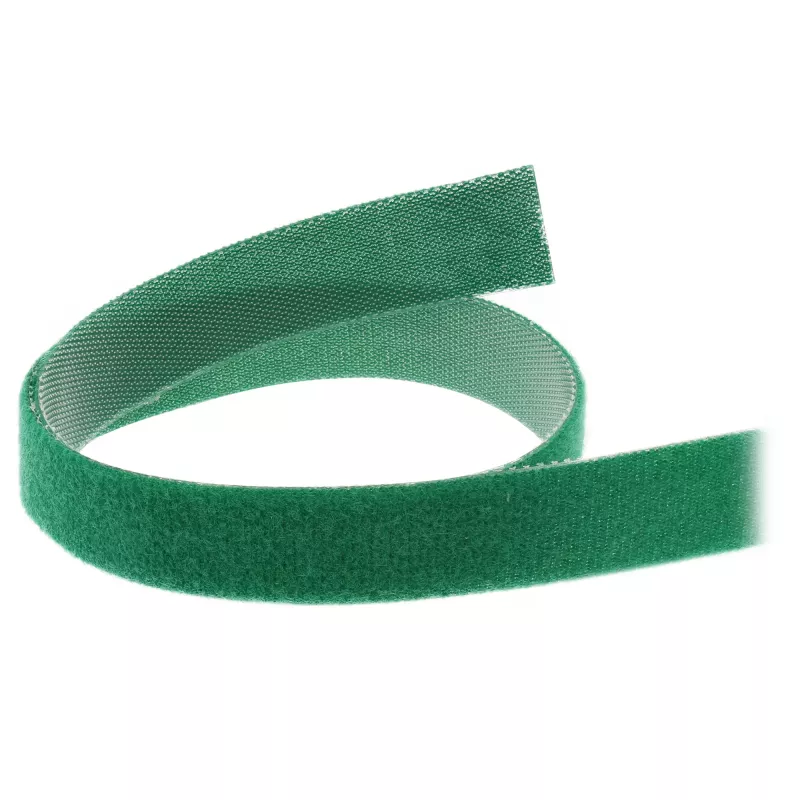 Kabelių raiščiai su užsegimu „kablys-kilpa“ InLine Band 16 mm, 10 m, žalias