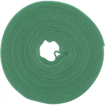 Kabelių raiščiai su užsegimu „kablys-kilpa“ InLine Band 16 mm, 10 m, žalias