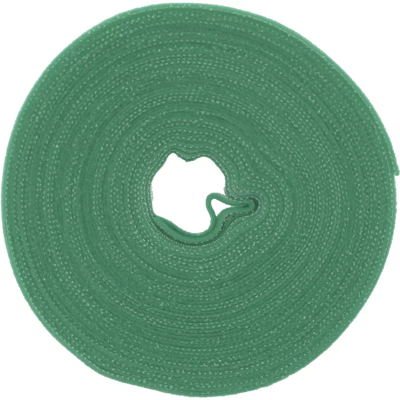 Kabelių raiščiai su užsegimu „kablys-kilpa“ InLine Band 16 mm, 10 m, žalias