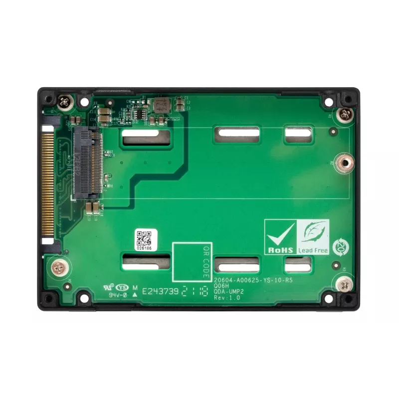 QNAP QDA-UMP4 saugojimo įrenginio korpusas SSD korpusas juodas 2,5 colio