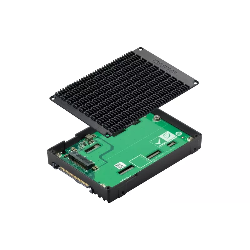 QNAP QDA-UMP4 saugojimo įrenginio korpusas SSD korpusas juodas 2,5 colio