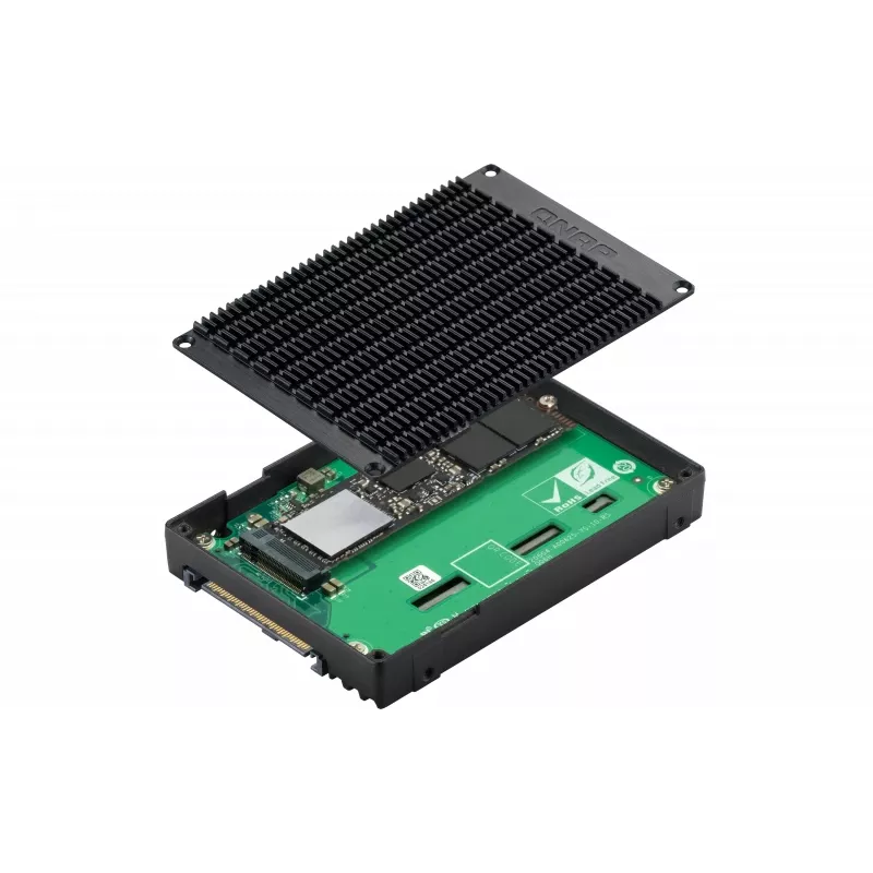 QNAP QDA-UMP4 saugojimo įrenginio korpusas SSD korpusas juodas 2,5 colio