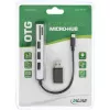 InLine USB OTG kortelių skaitytuvas ir 3 prievadų USB 2.0 šakotuvas, skirtas SDXC ir microSD + adapteris