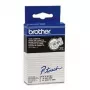 Etikečių juosta Brother TC101 12 mm, juoda ant skaidrios