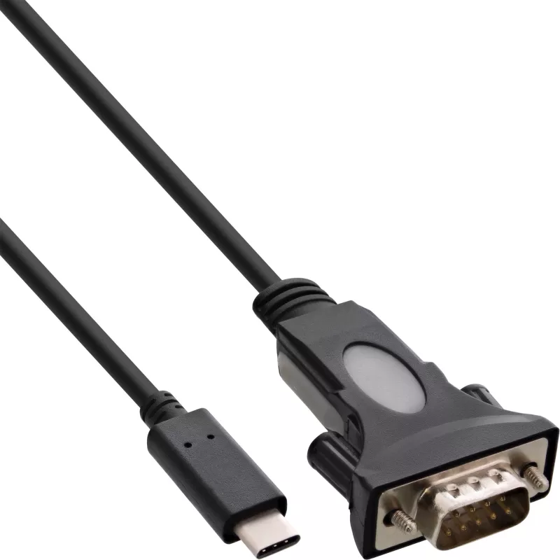 InLine USB-C į nuoseklųjį adapterio kabelį, USB-C kištukas / DB9 kištukas, 1,8 m