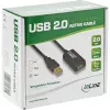 InLine USB 2.0 aktyvus signalo kartotuvo laidas, tipo A kištukas / A lizdas, 5 m