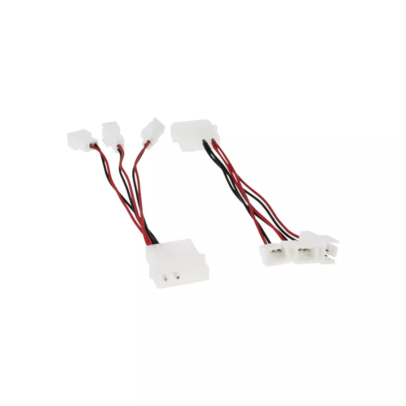 InLine PC ventiliatoriaus adapterio laidas 12 V / 5 V iki 3 ventiliatoriams 33005A