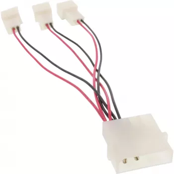 InLine PC ventiliatoriaus adapterio laidas 12 V / 5 V iki 3 ventiliatoriams 33005A