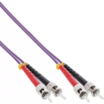 InLine šviesolaidinis dvipusis laidas ST/ST 50/125 µm OM4 5 m