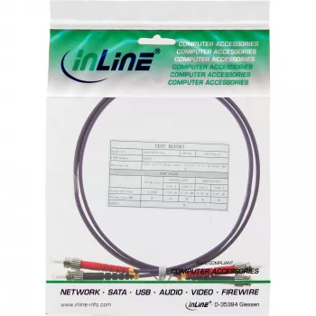 InLine šviesolaidinis dvipusis laidas ST/ST 50/125 µm OM4 5 m