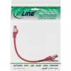 InLine komutacinis kabelis S/FTP PiMF Cat.6 250MHz PVC varis raudonas 0.25m