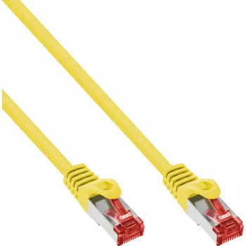„InLine“ komutacinis kabelis S/FTP PiMF Cat.6 250MHz PVC varis geltonas 10m