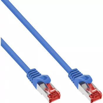 „InLine“ komutacinis kabelis S/FTP PiMF Cat.6 250 MHz PVC varis mėlynas 10 m