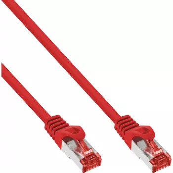 InLine komutacinis kabelis S/FTP PiMF Cat.6 250MHz PVC varis raudonas 30m