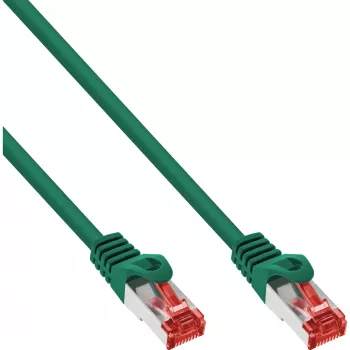 InLine komutacinis kabelis S/FTP PiMF Cat.6 250MHz PVC varis žalias 30m
