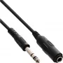 Jack Extension 6.3mm Stereo patinas/patelė 5m InLine 99935A