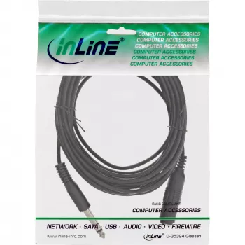 Jack Extension 6.3mm Stereo patinas/patelė 5m InLine 99935A