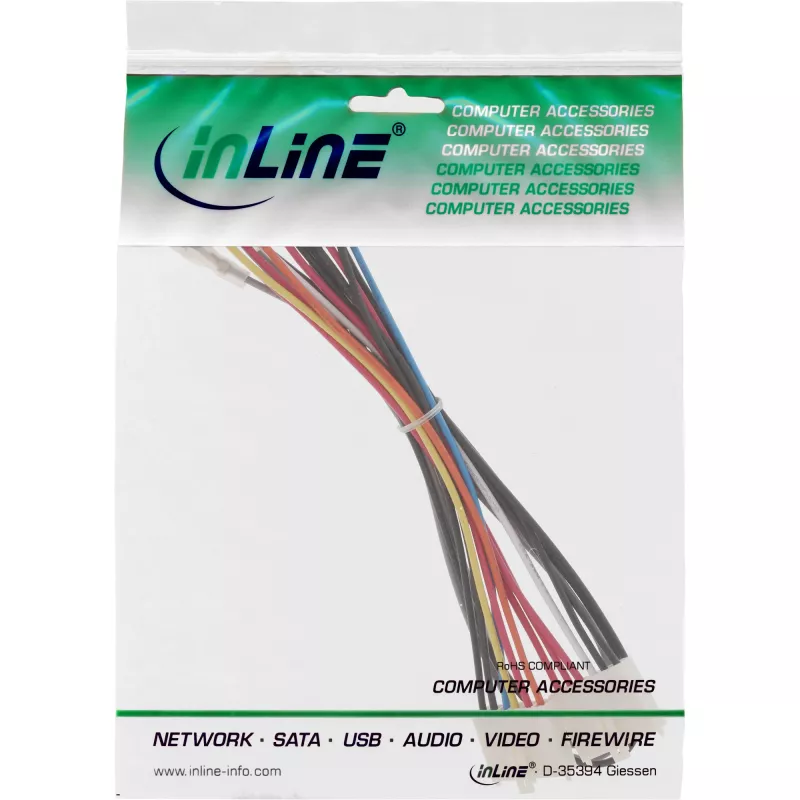 InLine vidinis maitinimo adapteris 20 kontaktų ATX-NT į P8/P9 AT plokštę + jungiklis 20/0,80 m