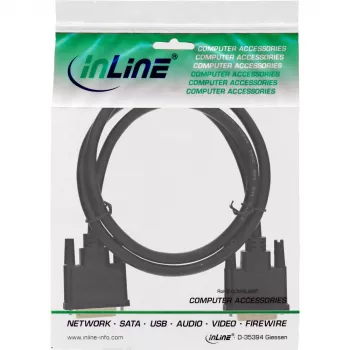 InLine DVI-D laidas, Premium, 24+1 M/M, Dual Link, paauksuoti kontaktai, 2 m