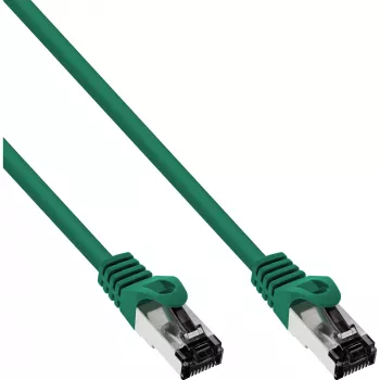 “InLine” komutacinis kabelis, S/FTP (PiMf), Cat.8.1, 2000 MHz, be halogenų, žalias, 3 m