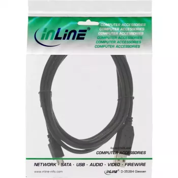 InLine Micro USB 2.0 laidas USB Type A kištukas / Micro-B kištukas, juodas, 5m