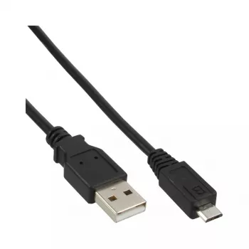 InLine Micro USB 2.0 laidas USB Type A kištukas / Micro-B kištukas, juodas, 5m