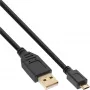 InLine Micro USB 2.0 laidas USB tipo A kištukas / mikro USB B kištukas, juodas, 5 m