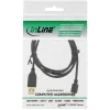 InLine Micro USB 2.0 laidas USB Type A kištukas / Micro-B kištukas, juodas, 1,5 m