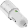 InLine USB automobilinis įkroviklis maitinimo adapteris Quick Charge 3.0, baltas