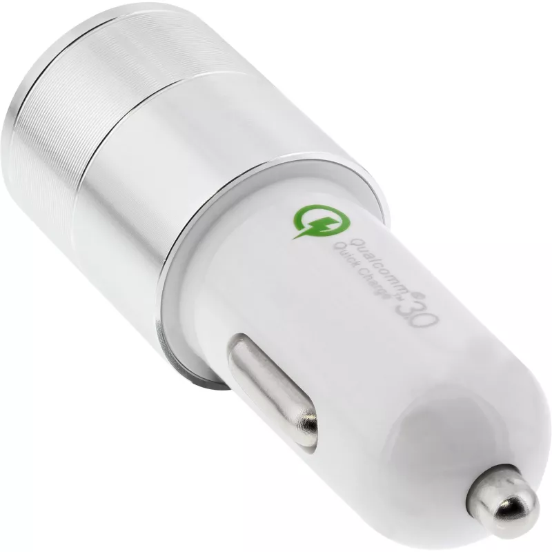 InLine USB automobilinis įkroviklis maitinimo adapteris Quick Charge 3.0, baltas