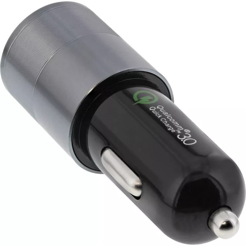 InLine USB automobilinis įkroviklis maitinimo adapteris Quick Charge 3.0, juodas