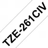 Brother TZE261CIV etikečių gamybos juosta, juoda ant baltos