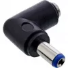 InLine nuolatinės srovės adapteris 5.5x2.1 mm DC kištukas, kampinis, kištukinis/lizdinis, juodas, universalus