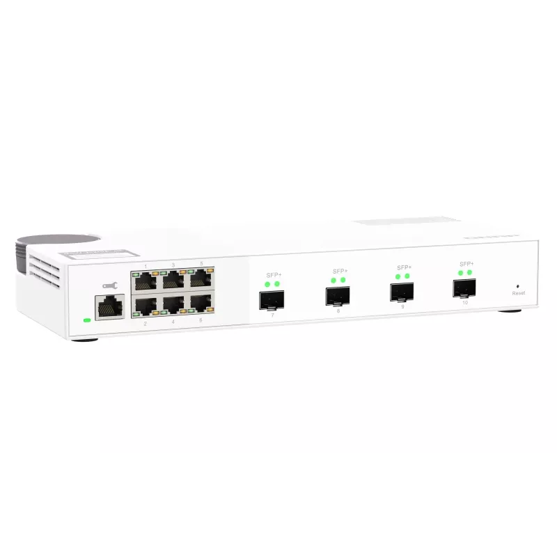 QNAP QSW-M2106-4S tinklo jungiklis Valdomas L2 2.5G Ethernet (100/1000/2500) Baltas
