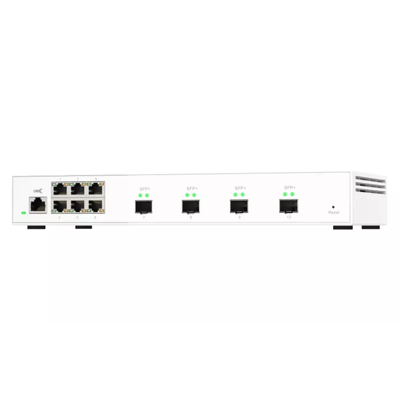 QNAP QSW-M2106-4S tinklo jungiklis Valdomas L2 2.5G Ethernet (100/1000/2500) Baltas