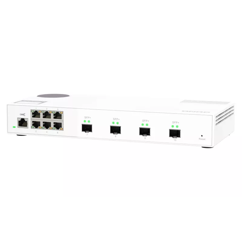 QNAP QSW-M2106-4S tinklo jungiklis Valdomas L2 2.5G Ethernet (100/1000/2500) Baltas