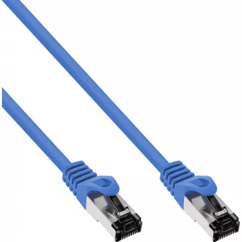 InLine komutacinis kabelis S/FTP PiMF Cat.8.1 be halogenų 2000 MHz mėlynas, 2 m