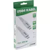 InLine USB4 laidas, USB-C kištukas/kištukas, PD 240W, 8K60Hz, TPE, baltas, 2m