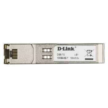 D-Link SFP 10/100/1000 BASE-T varinis siųstuvas-imtuvas, varinis, 1000 Mbit/s, SFP, T, TX, 100 m, Gigabit Ethernet