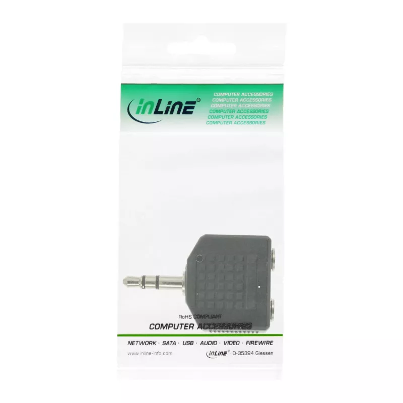 InLine garso adapteris 3,5 mm kištukas / 2x 3,5 mm stereo lizdai