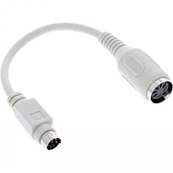 InLine klaviatūros adapterio kabelis 5 kontaktų DIN lizdas / PS/2 kištukas apie 10 cm