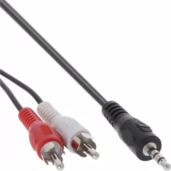 InLine garso laidas 2x RCA kištukas / 3,5 mm stereofoninis kištukas 5 m