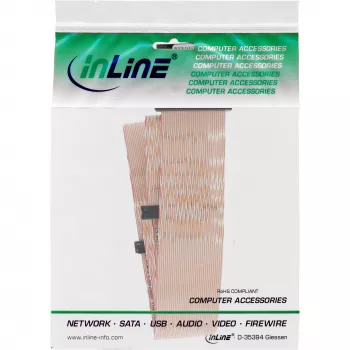 InLine SCSI U320 plokščiasis kabelis, 68 kontaktų, 2 įrenginiams, su terminatoriumi