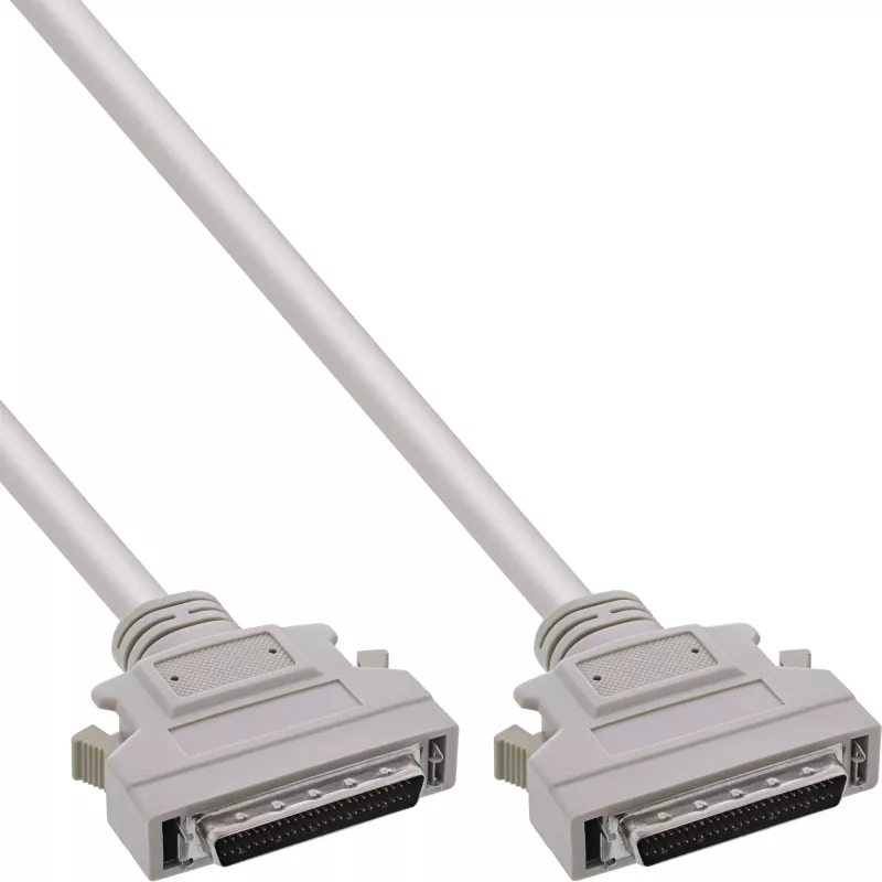 InLine SCSI II laidas, 50 kontaktų Mini D-sub kištukas / kištukas, 1 m, smėlio spalvos