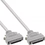 InLine SCSI II laidas, 50 kontaktų Mini D-sub kištukas / kištukas, 1 m, smėlio spalvos