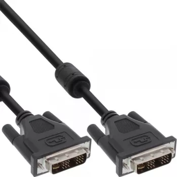 InLine DVI-I kabelis, 18+5 V/V, Single Link, 2 ferito šerdys, 2 m