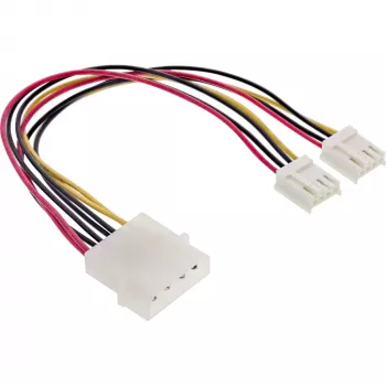 InLine vidinis maitinimo Y laidas 1x 5,25 col. Molex / 2x 3,5 col. Floppy 0,20 m
