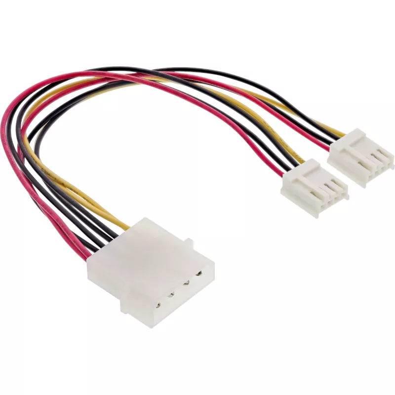 InLine vidinis maitinimo Y laidas 1x 5,25 col. Molex / 2x 3,5 col. Floppy 0,20 m