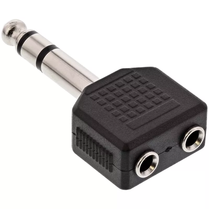InLine garso adapteris 6,3 mm stereofoninis kištukas / 2× 3,5 mm stereofoninis lizdas